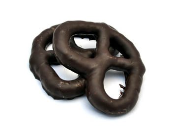 Dark Chocolate Pretzels, 1 Lb logo