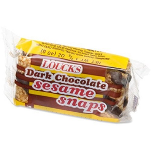 Dark Chocolate Sesame Seed Snaps Treats 1 Count logo