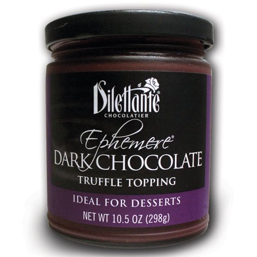 Dark Chocolate Truffle Topping – 10.5oz Jar – By Dilettante (3 Pack) logo