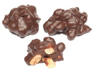 Dark Chocolate Whole Peanut Clusters, 1lb logo