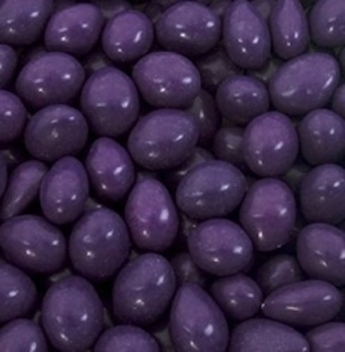 Dark Purple Chocolate Jordan Almonds 1lb Bag logo