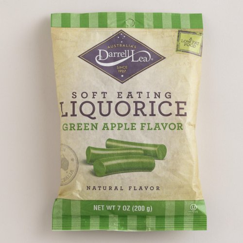 Darrell Lea Green Apple Licorice 7 Oz. logo