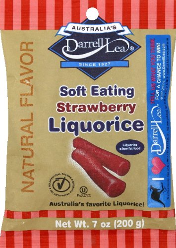 Darrell Lea Licorice Original Strawberry 7.0 Oz (Pack of 3) logo