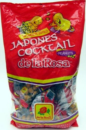 De La Rosa Cacahuate Estilo Japones Cocktail Japanese Peanuts 50 Pcs Mex Candy logo