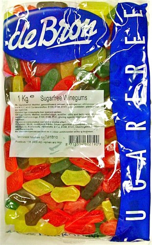 Debron Sugarfree Winegums, 2.2 Lb (1 Kg) Value Bag logo