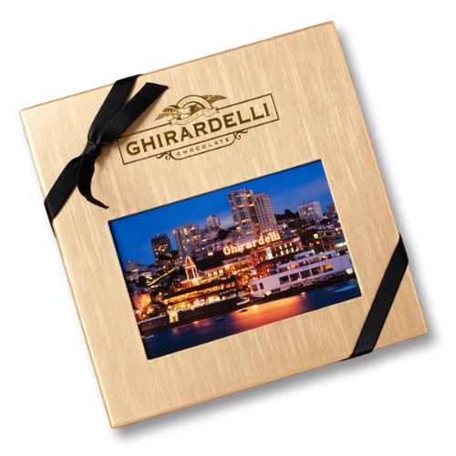 Deluxe San Francisco Gold Gift Box With Squares Chocolates logo