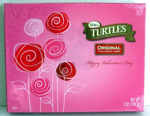 Demet’s Turtles Original Pecans Chocolate Carmel 7 Ounce–in Happy Valentine’s Day Box. logo