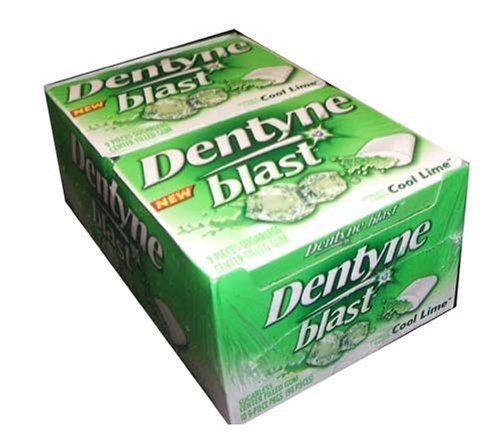 Dentyne Blast Cool Lime 10 – 9 Piece Packs logo