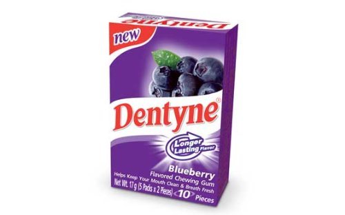 Dentyne Blueberry Flavored Chewing Gum -24 Boxs/pack (x2 Packs) logo