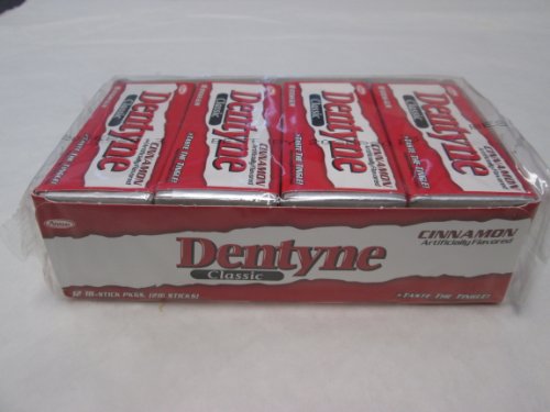 Dentyne Classic Cinnamon Artificially Flavored Gum – 12 18-stick Packages ( 216 Sticks Total) logo