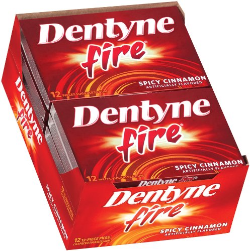 Dentyne Fire Single, 12-count Package logo