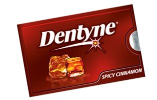 Dentyne Fire Sugarless Gum, Spicy Cinnamon, Pieces, 12-count Packs (Pack of 12) (Pack of 2) logo