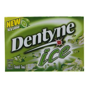 Dentyne Gum Ice Icy Lime 12.6g. Pack of 5 logo