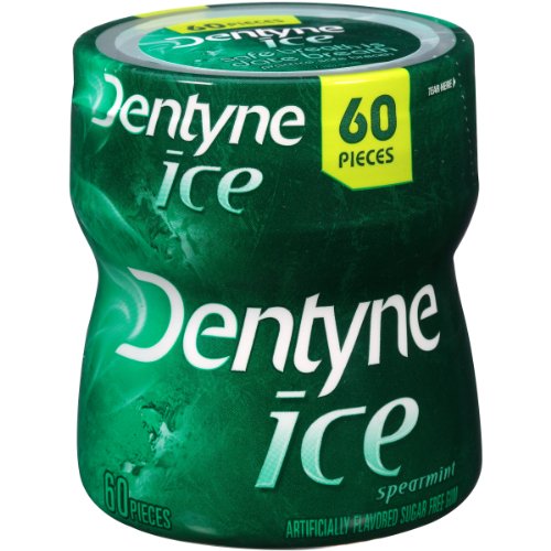 Dentyne Gum, Spearmint, 60-count Bottles (Pack of 4) logo