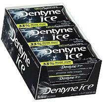 Dentyne Ice Gum Arctic Chill Sugar Free Gum – 9 Pack 16 Pieces Each (144 Pieces Total) logo