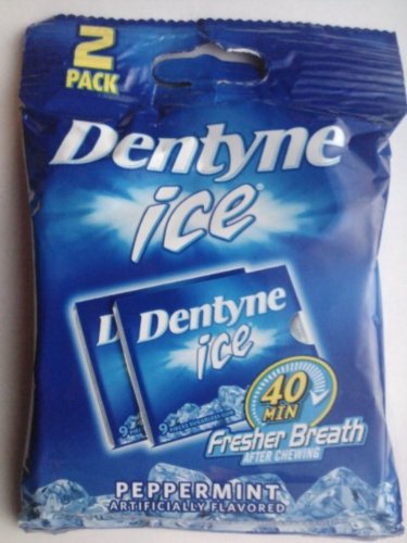 Dentyne Ice Gum Peppermint (12 Double Packs) Each Pack Contains 18 Pieces Of Gum logo