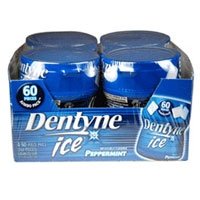 Dentyne Ice Gum Sugar Free Peppermint Bottles – 60 Pieces / Bottle, 4 Bottles logo