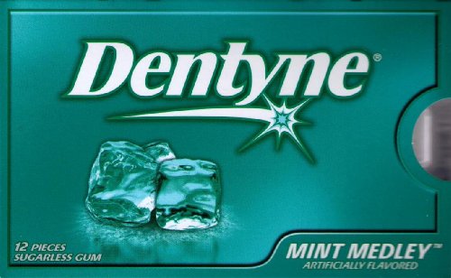 Dentyne Ice Mint Medley Sugarless Chewing Gum, 12-piece Packages (Pack of 24) logo