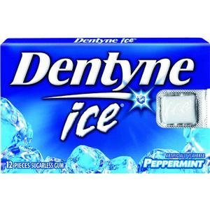 Dentyne Ice Peppermint Sugarless Gum 12 Ct logo