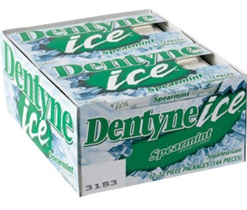 Dentyne Ice Spearmint, 12-count Package logo