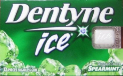 Dentyne Ice Spearmint Chewing Gum 36-12 Packs logo