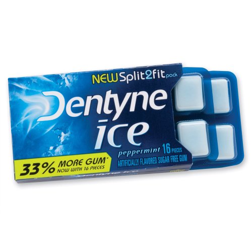 Dentyne Ice Sugarless Gum – Peppermint – 12 Per Pack logo