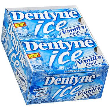 Dentyne Ice Vanilla Chill, 12-count (Pack of 12) logo