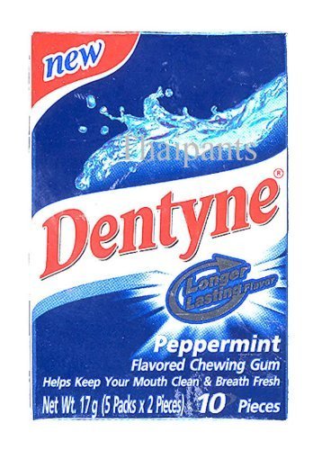 Dentyne Peppermint Flavored Chewing Gum logo