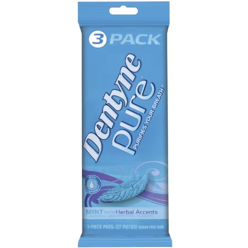 Dentyne Pure Gum, Mint With Herbal Accents, 3 Cases Per Unit (Pack of 5) logo