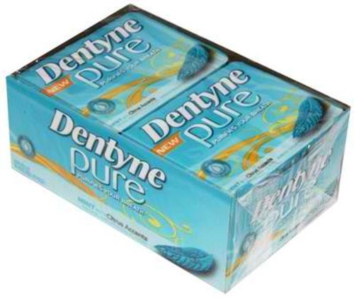 Dentyne Pure Mint With Citrus Accents Sugar Free Gum- 10/9 Piece Packages ( 90 Pieces ) logo