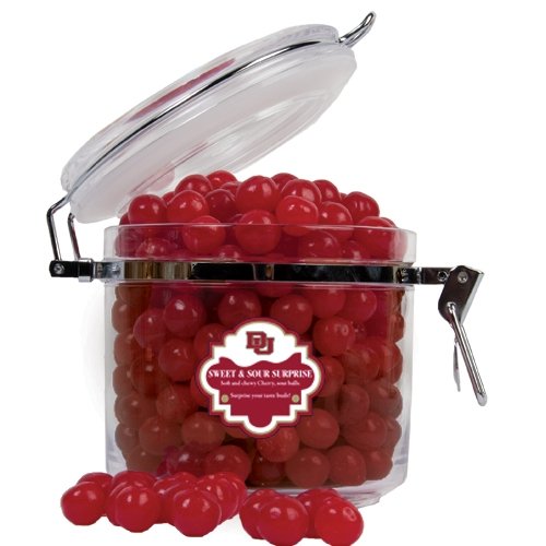 Denver Sweet & Sour Cherry Surprise Round Canister ‘du’ logo