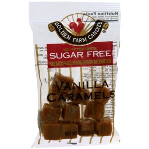 Diabetic – No Sugar Added – Candy Caramels Vanilla 6box By Golden Farm Candies logo