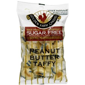 Diabetic – No Sugar Added – Candy Taffy Peanut Butter 6box By Golden Farm Candies logo