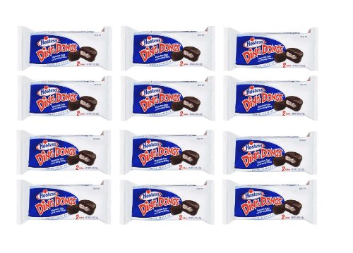 Ding Dongs Chocolate Cake With Creamy Filling Snack Classics – 12 Packs Of 2 (2.55oz) Gg 12 logo