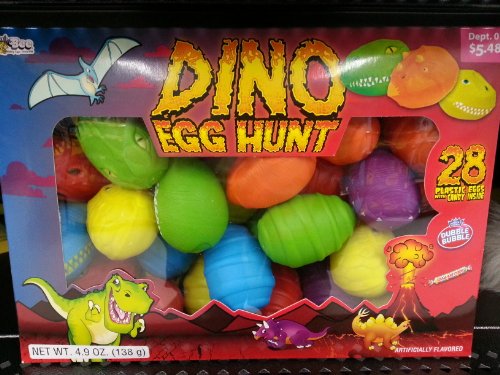 Dino Egg Hunt 28 Plastic Eggs With Candy Inside logo