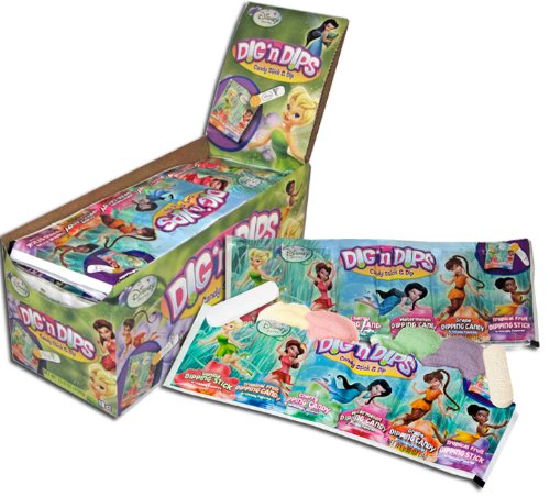Disney Fairies Dig N Dips Candy Stick and Dip (Pack of 18) logo