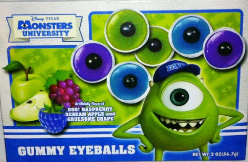 Disney Pixar Monsters University Gummy Eyeballs – Two 2 Oz Boxes logo