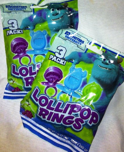 Disney Pixar Monsters University Lollipop Rings – 2 Packs Of 3 Rings logo