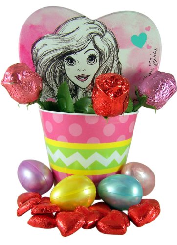Disney Princess Easter Basket With Ariel Candy Box and Assorted Chocolate Candies logo