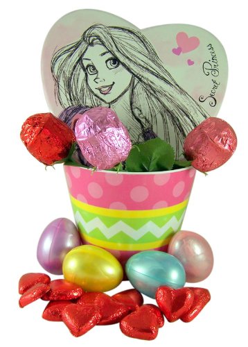 Disney Princess Easter Basket With Rapunzel Candy Box and Assorted Chocolate Candies logo