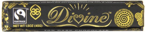 Divine Chocolate Snack Bar, 70% Dark Chocolate, 1.5 Ounce (Pack of 30) logo