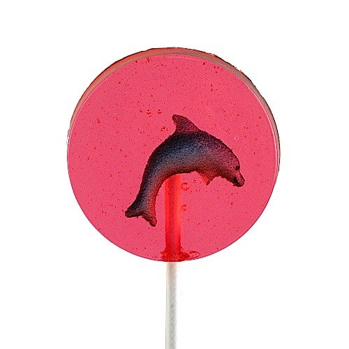 Dolphin In Round Lollipop logo