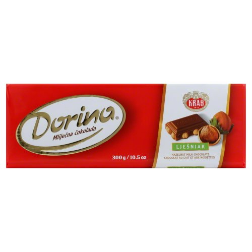 Dorina Chocolate Bar, Hazelnut, 10 Ounce (Pack of 8) logo