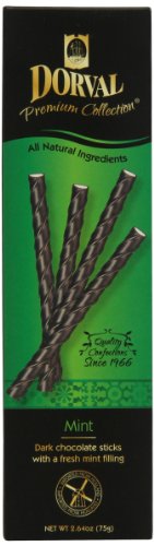 Dorval Premium Collection Dark Chocolate Sticks, Fresh Mint, 2.64 ounce (Pack of 12) logo