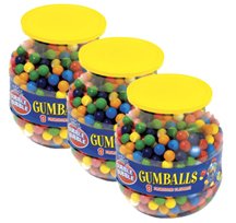 Double Bubble 1/2 Fruit Gumballs Refill 3 Pack logo