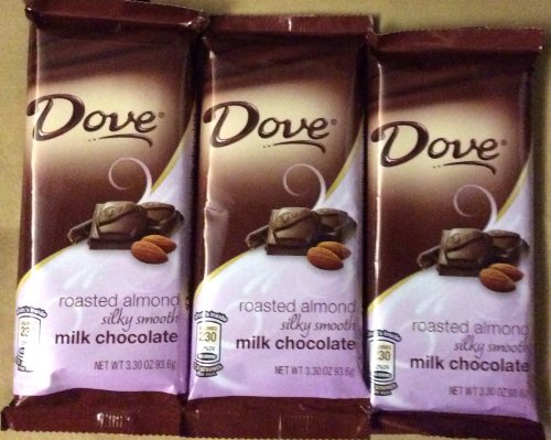 Dove Roasted Almond Silky Smooth Milk Chocolate 3.30 Oz (Pack of 3) logo