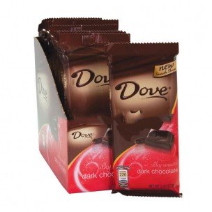 Dove Silky Smooth Dark Chocolate Large Candy Bar 3.3 Oz (Pack of 12) logo