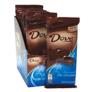 Dove Silky Smooth Milk Chocolate Large Candy Bar 3.3 Oz (Pack of 12) logo