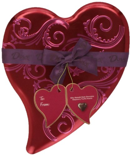 Dove Valentine’s Truffle Hearts, Dark Chocolate Raspberry, 6.5 ounce Heart Tin logo