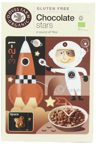 Doves Farm Organic Chocolate Stars 375 G (Pack of 4) logo